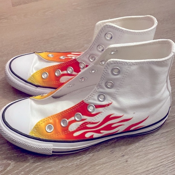 ❌SOLD❌ NWOT [Converse] Chuck Taylor Flame All-Star Hi-Top Sneakers Women's Sz 6 - Picture 8 of 15